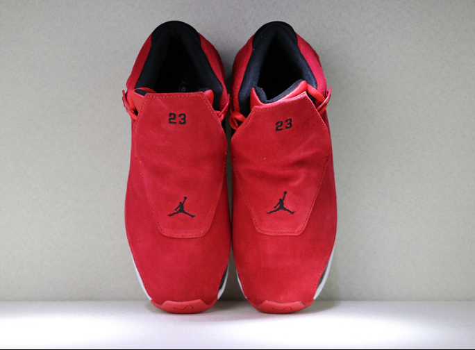 New Air Jordan 18 Toro Gym Red Black Shoes